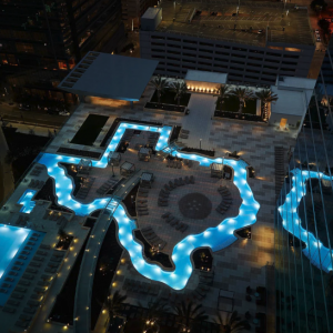 Houston - Texas-Shaped Lazy River at Marriot Marquis