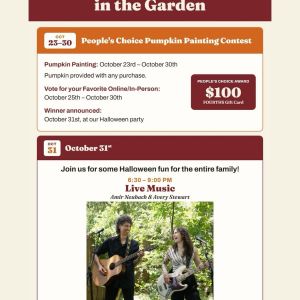 FOURTHS & Texas Vine and Brew Halloween in the Garden