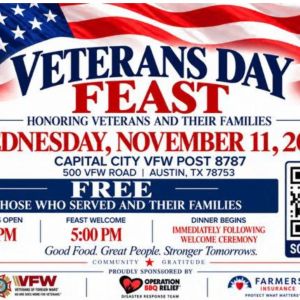 Veterans Day Feast at Capitol City VFW Post 8787